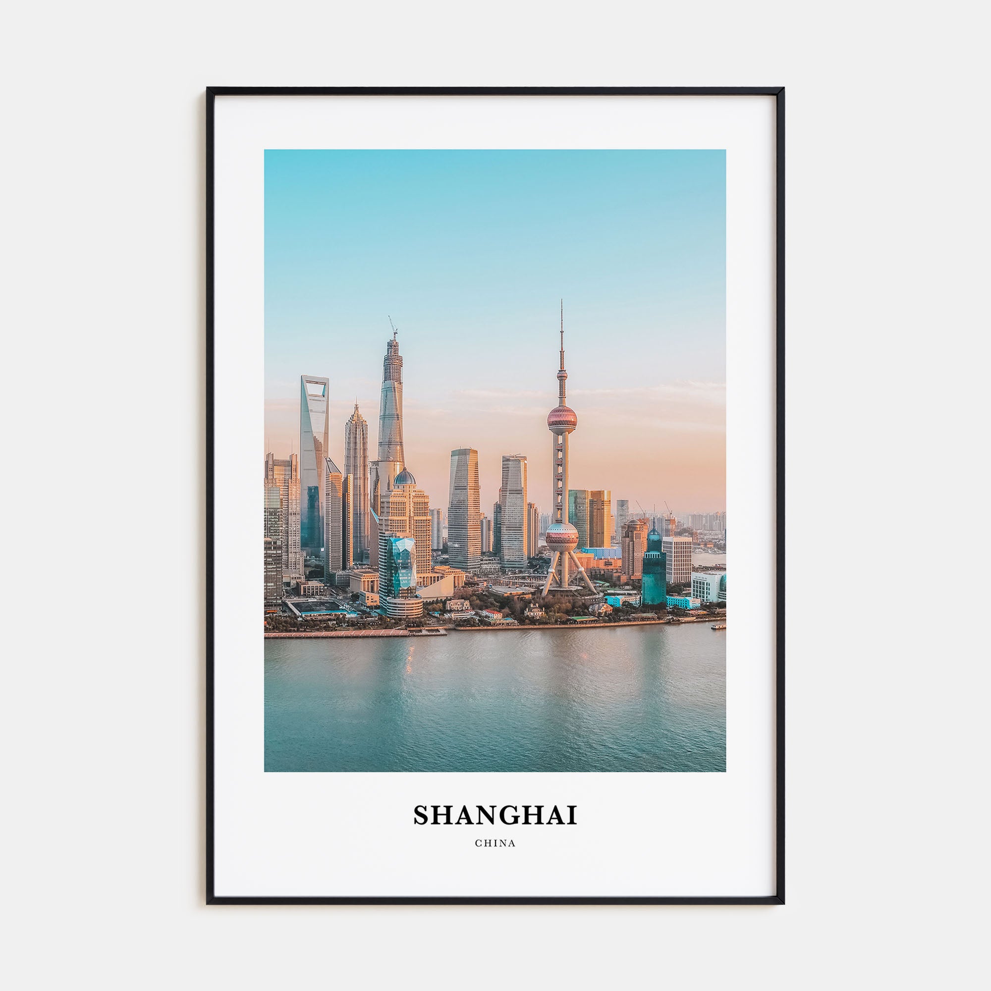 Shanghai Portrait Color Poster