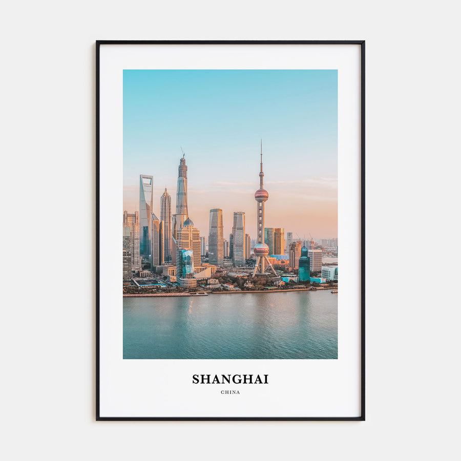 Shanghai Portrait Color Poster