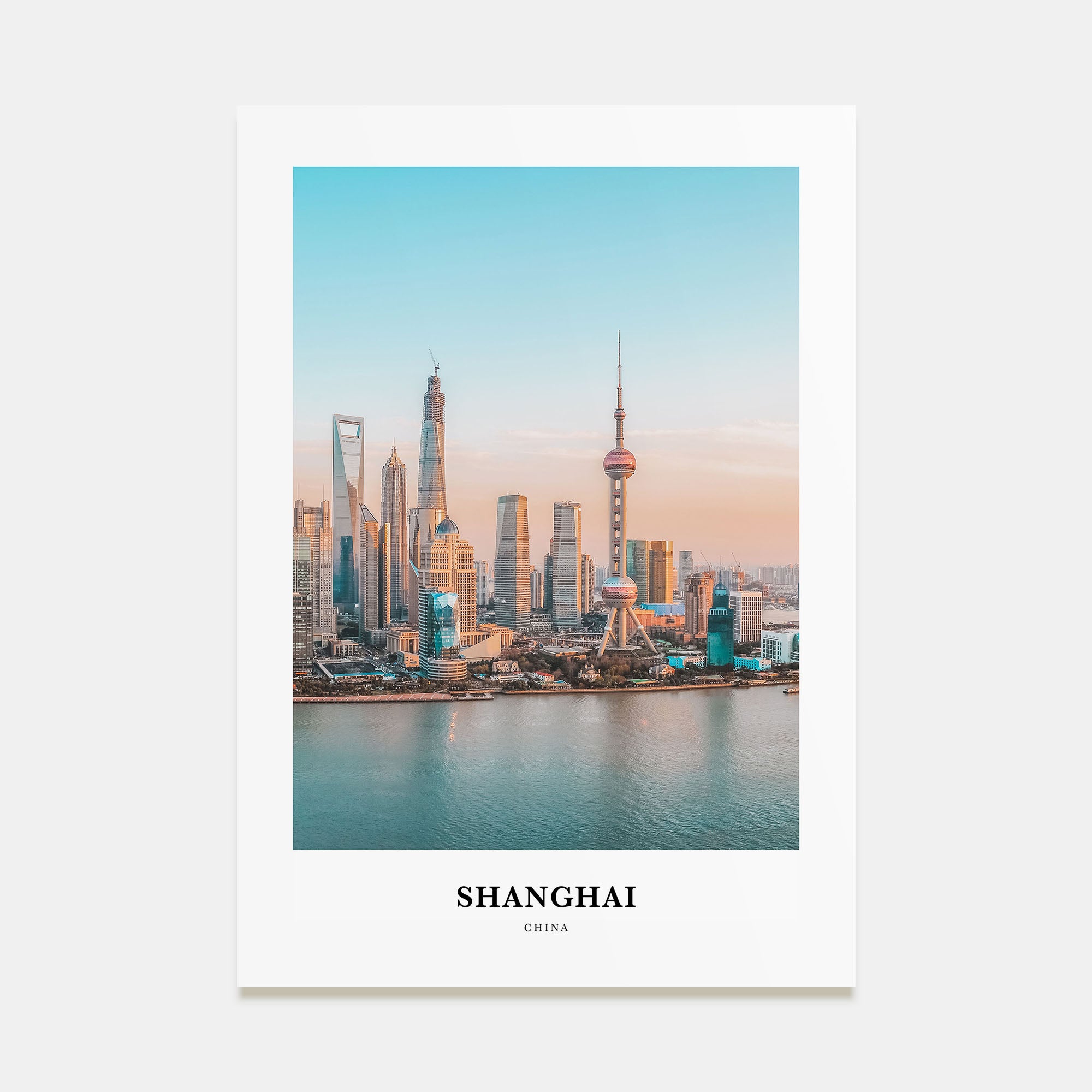Shanghai Portrait Color Poster