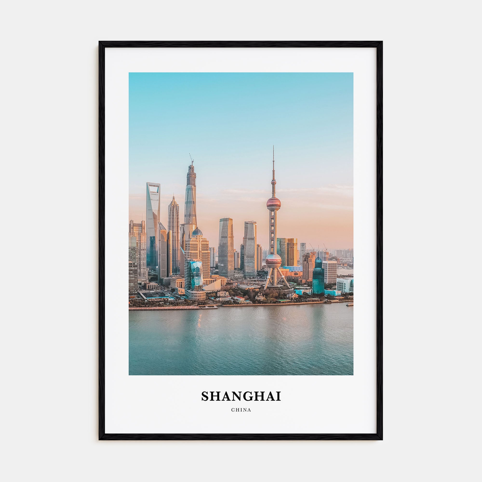 Shanghai Portrait Color Poster
