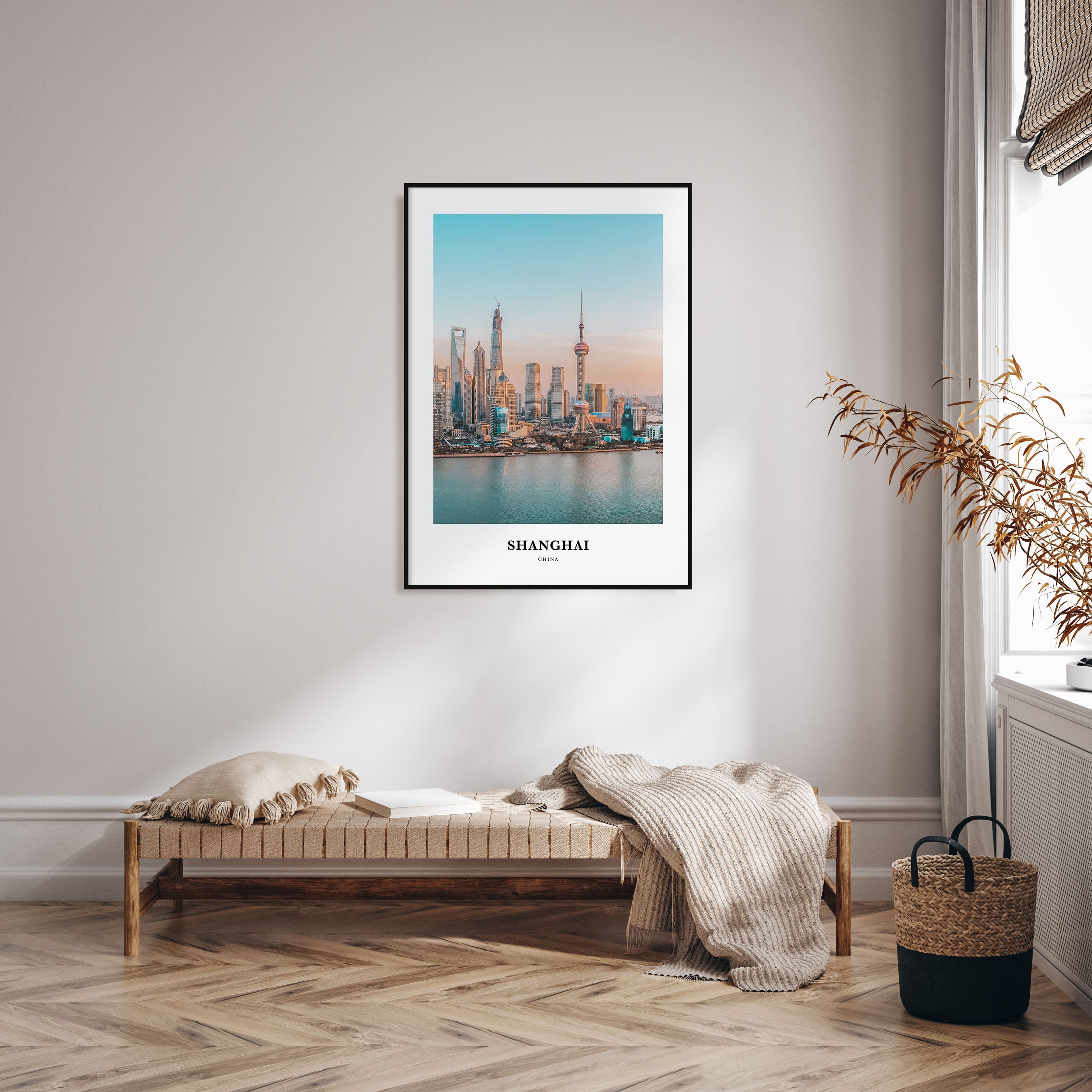 Shanghai Portrait Color Poster