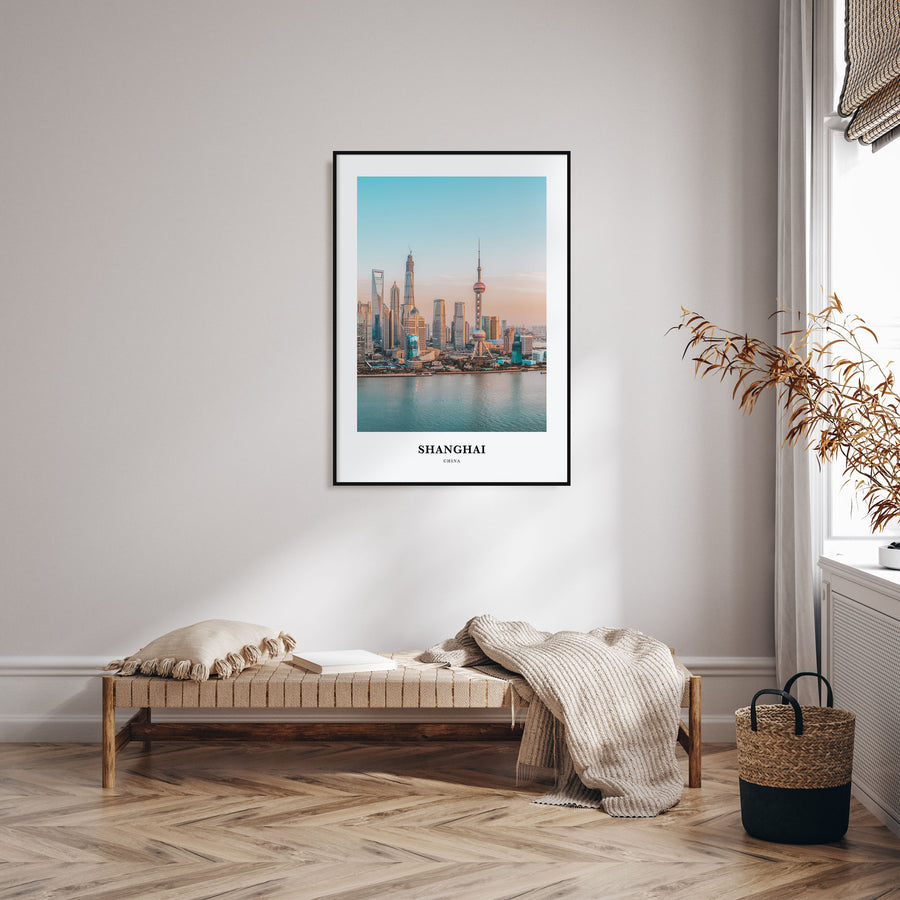 Shanghai Portrait Color Poster