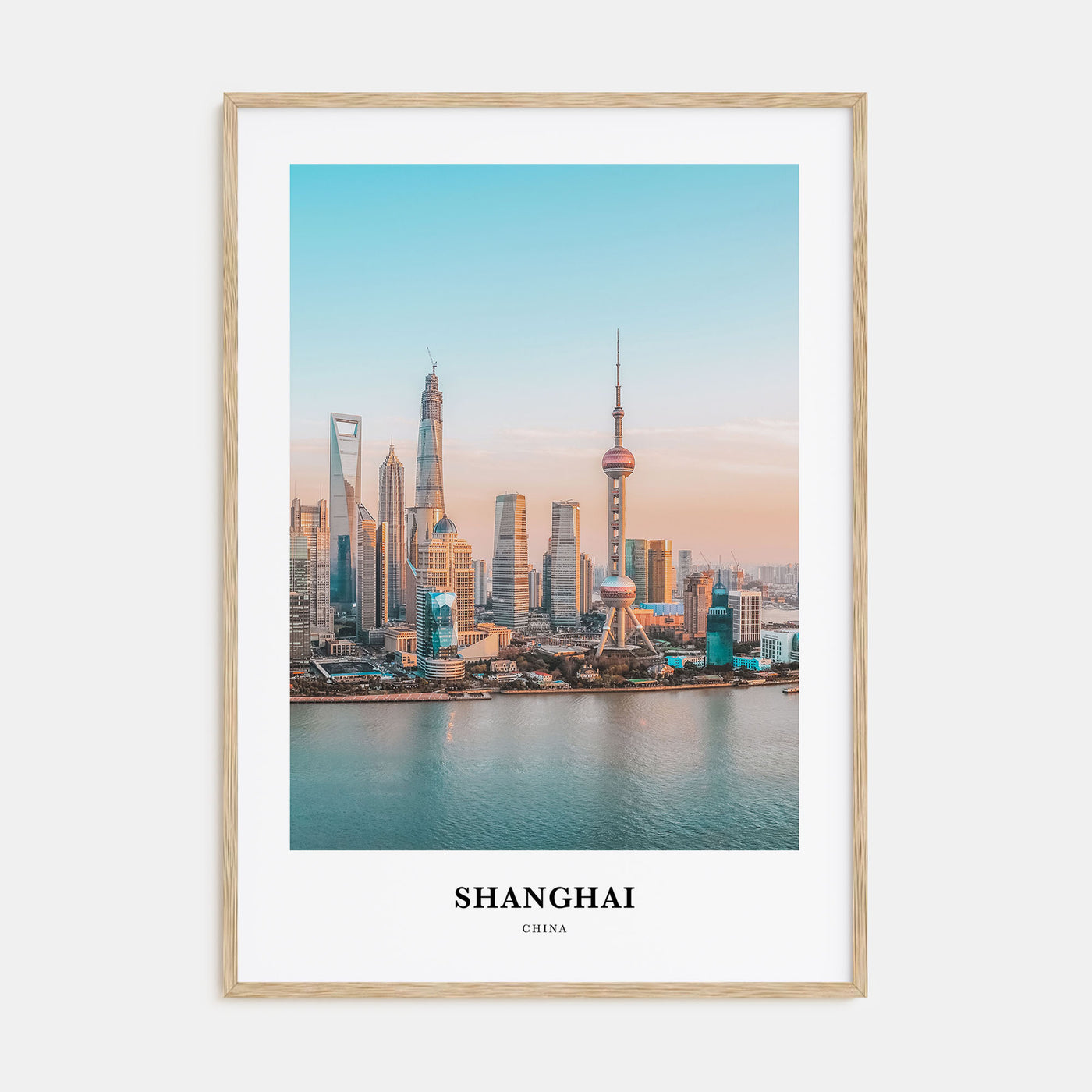 Shanghai Portrait Color Poster