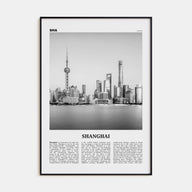 Shanghai Travel B&W No 2 Poster