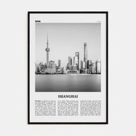 Shanghai Travel B&W No 2 Poster
