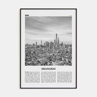 Shanghai Travel B&W No 3 Poster