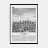Shanghai Travel B&W No 3 Poster
