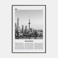 Shanghai Travel B&W No 4 Poster