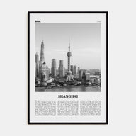 Shanghai Travel B&W No 4 Poster