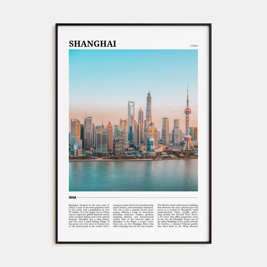 Shanghai Travel Color Poster