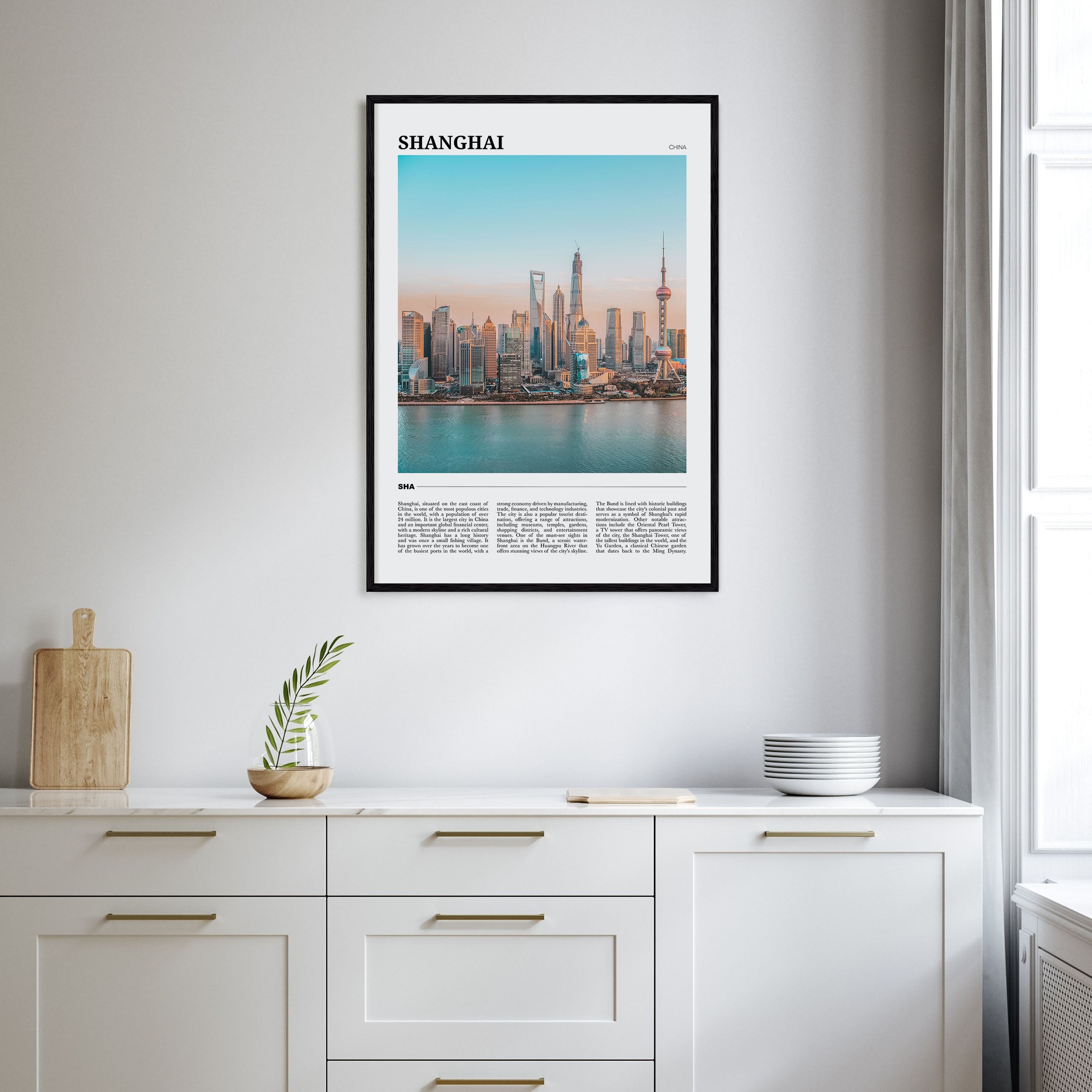 Shanghai Travel Color Poster
