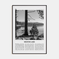 Shaver Lake Travel B&W Poster