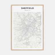 Sheffield Map Portrait Poster