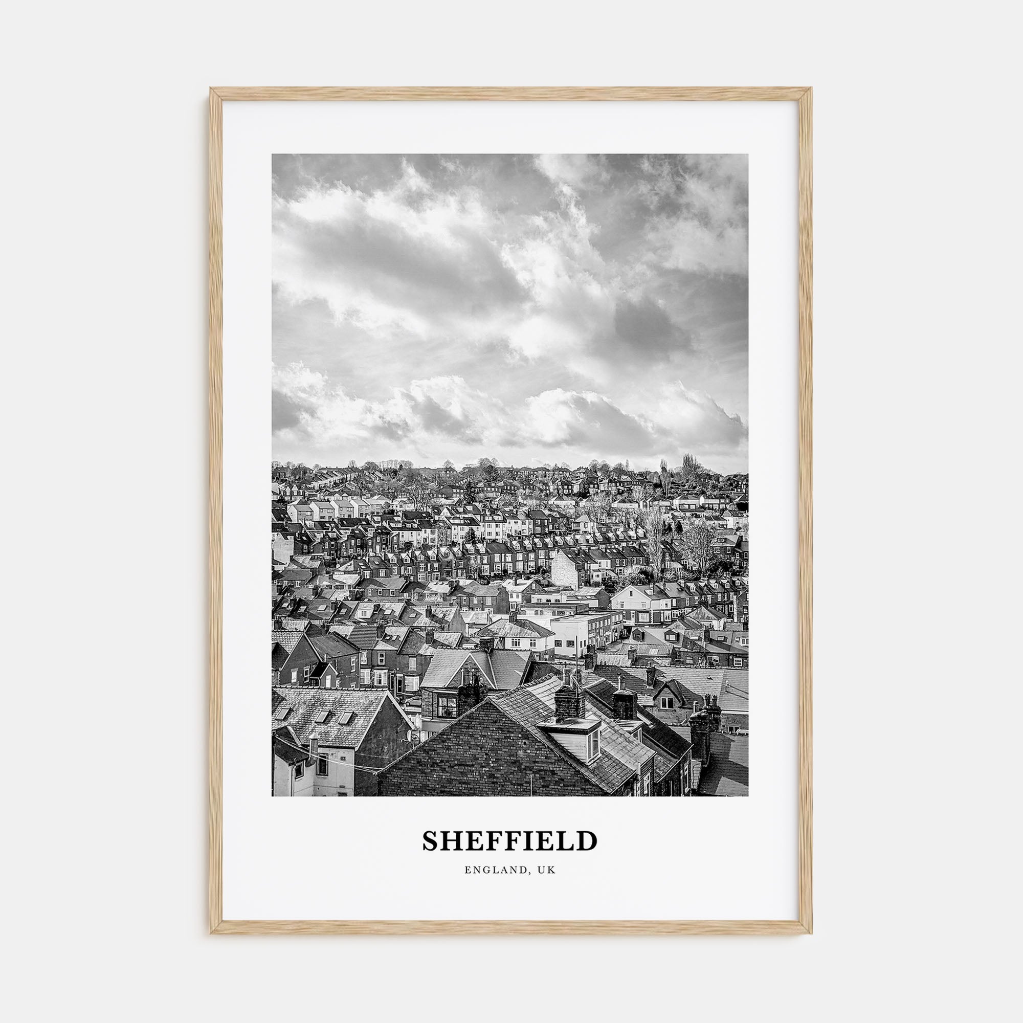 Sheffield Portrait B&W Poster