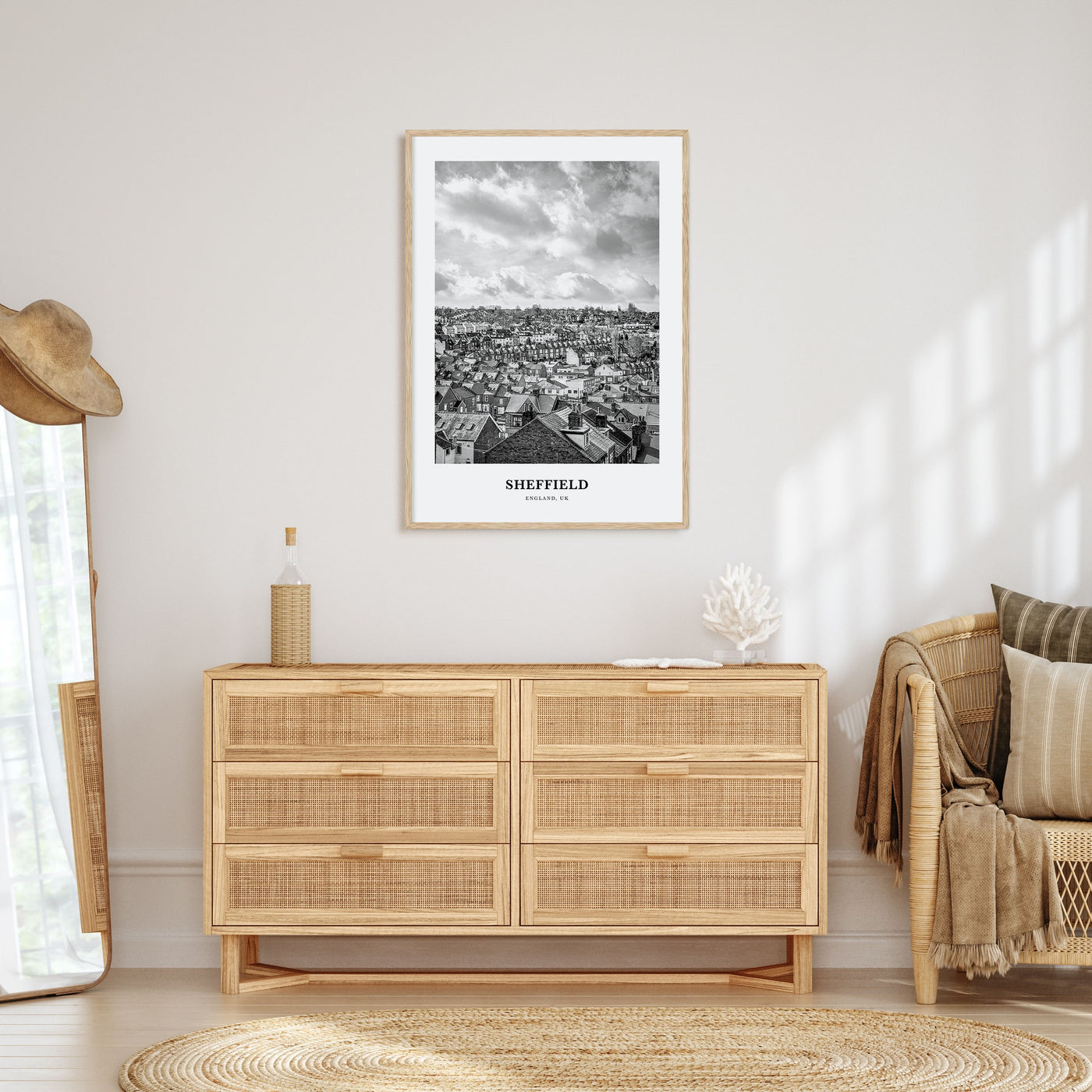 Sheffield Portrait B&W Poster