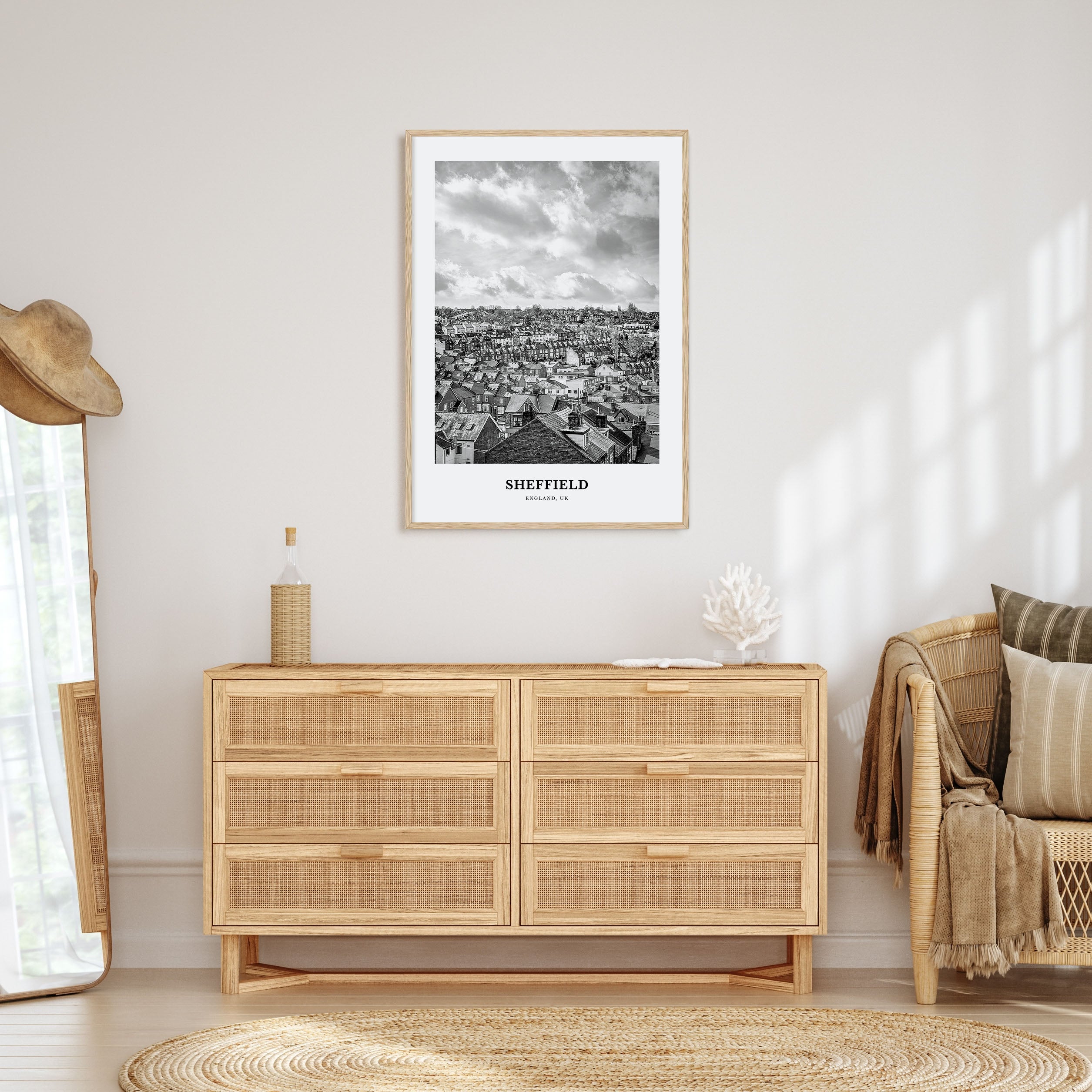 Sheffield Portrait B&W Poster