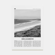 Shellharbour Travel B&W Poster