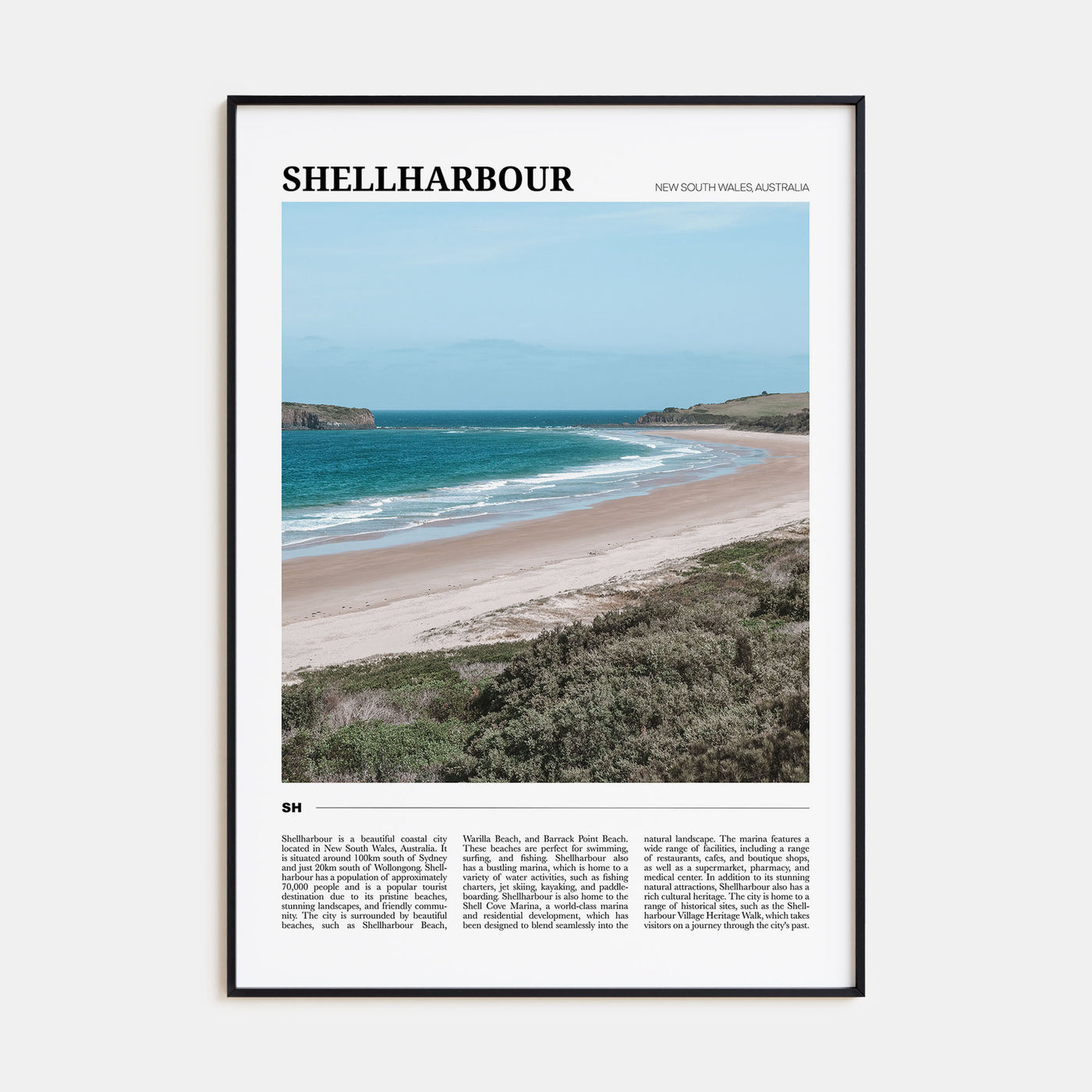 Shellharbour Travel Color Poster
