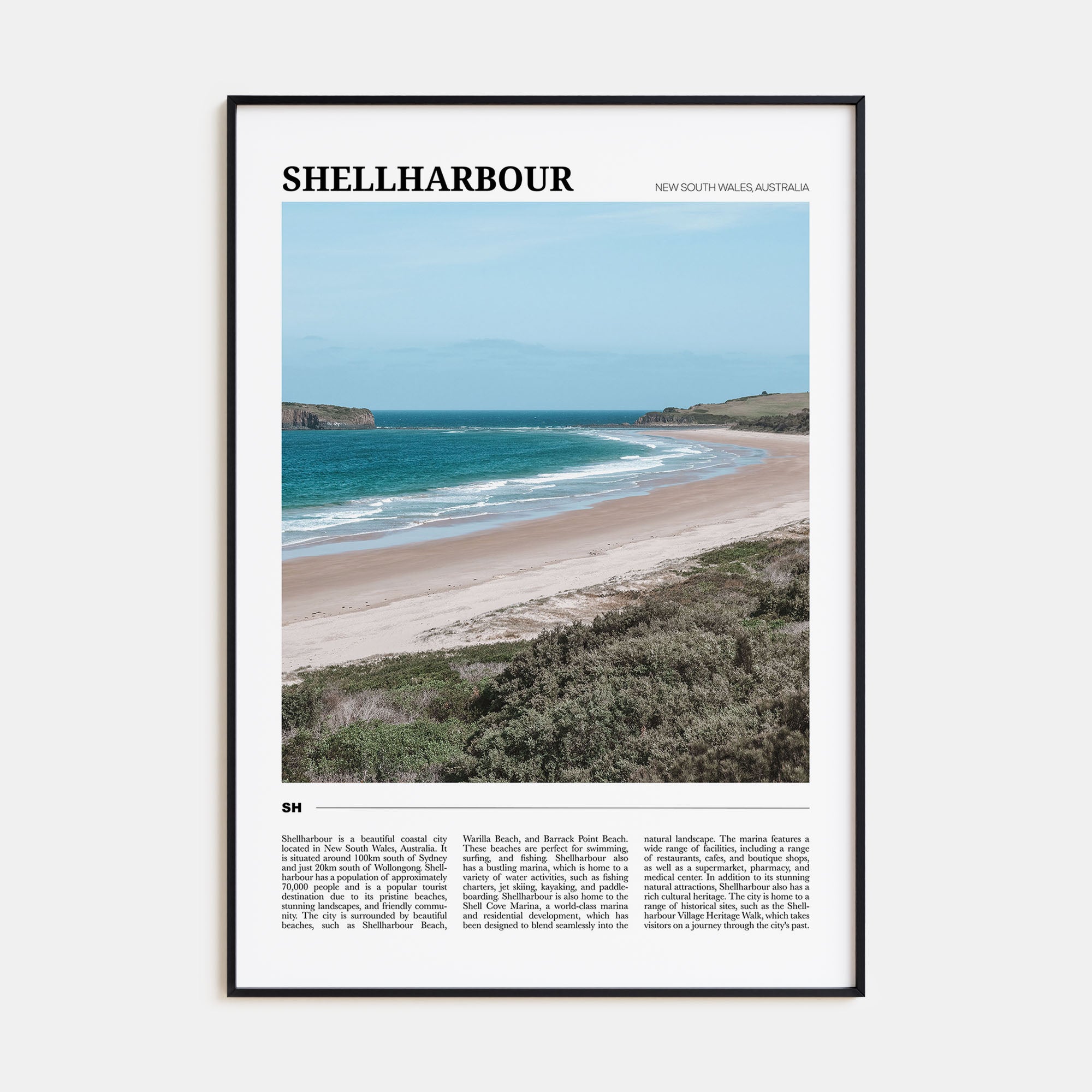 Shellharbour Travel Color Poster