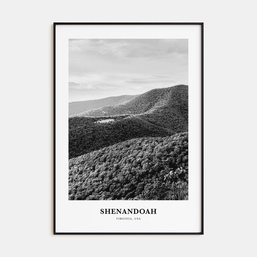 Shenandoah Portrait B&W Poster