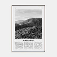 Shenandoah Travel B&W Poster