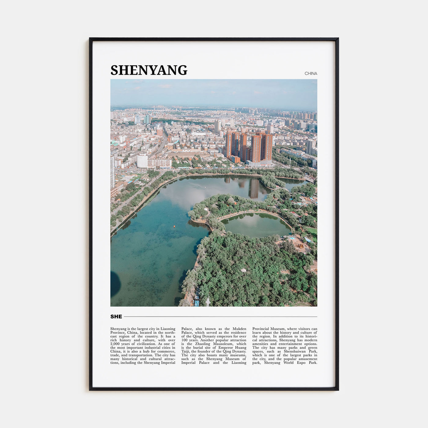 Shenyang Travel Color Poster