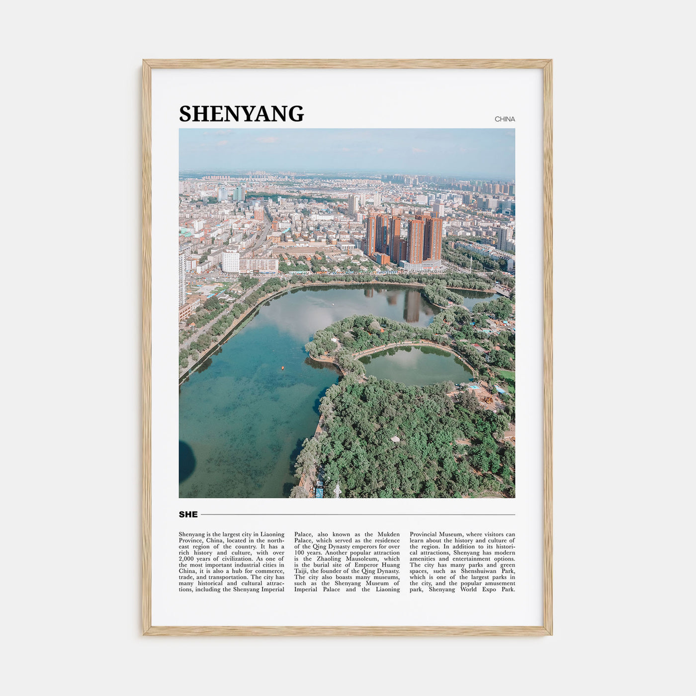 Shenyang Travel Color Poster