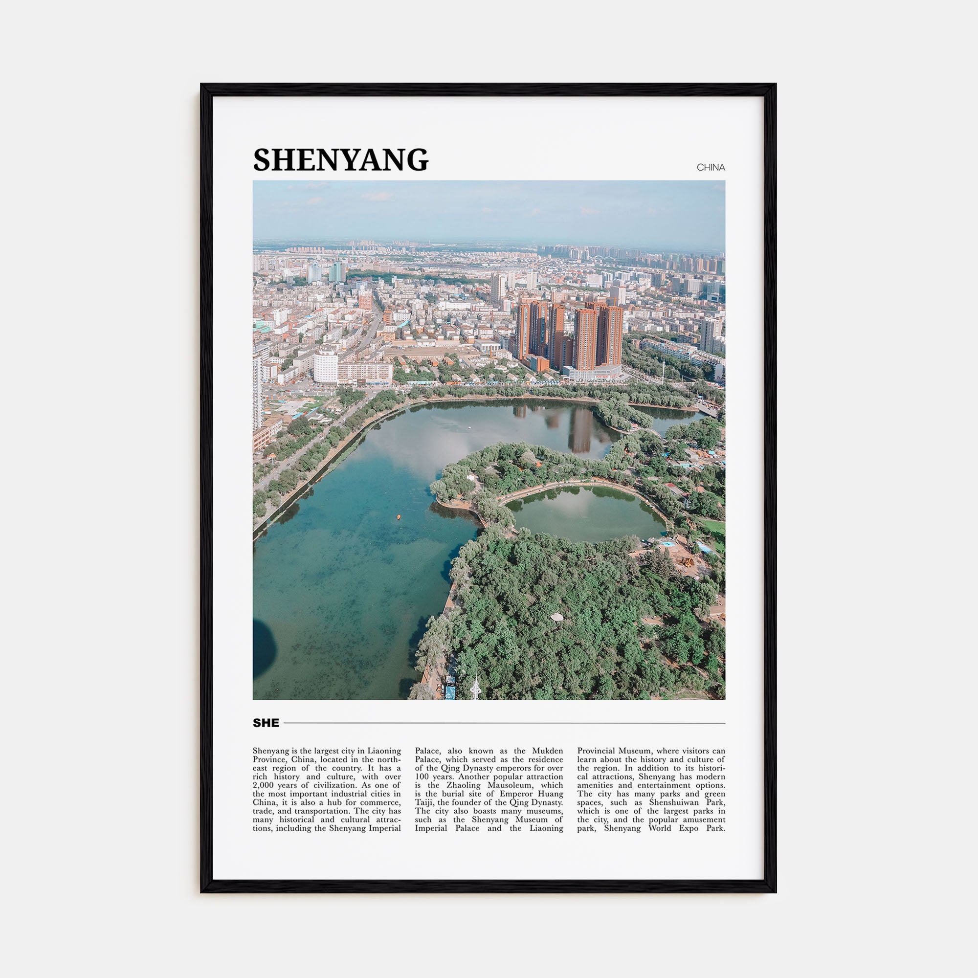 Shenyang Travel Color Poster