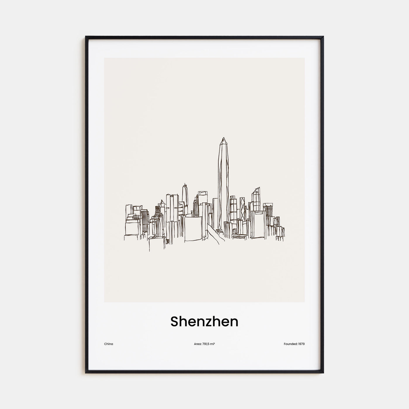Shenzhen Drawn Poster