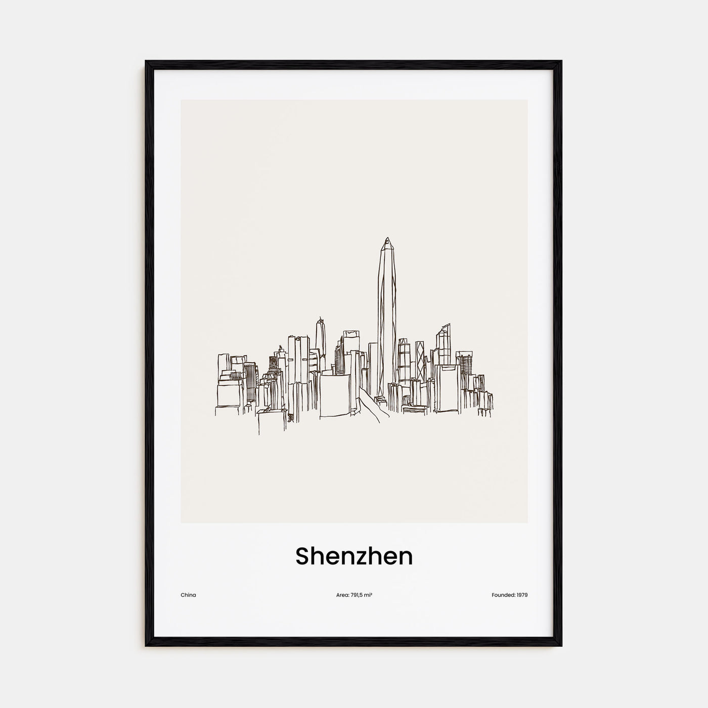 Shenzhen Drawn Poster