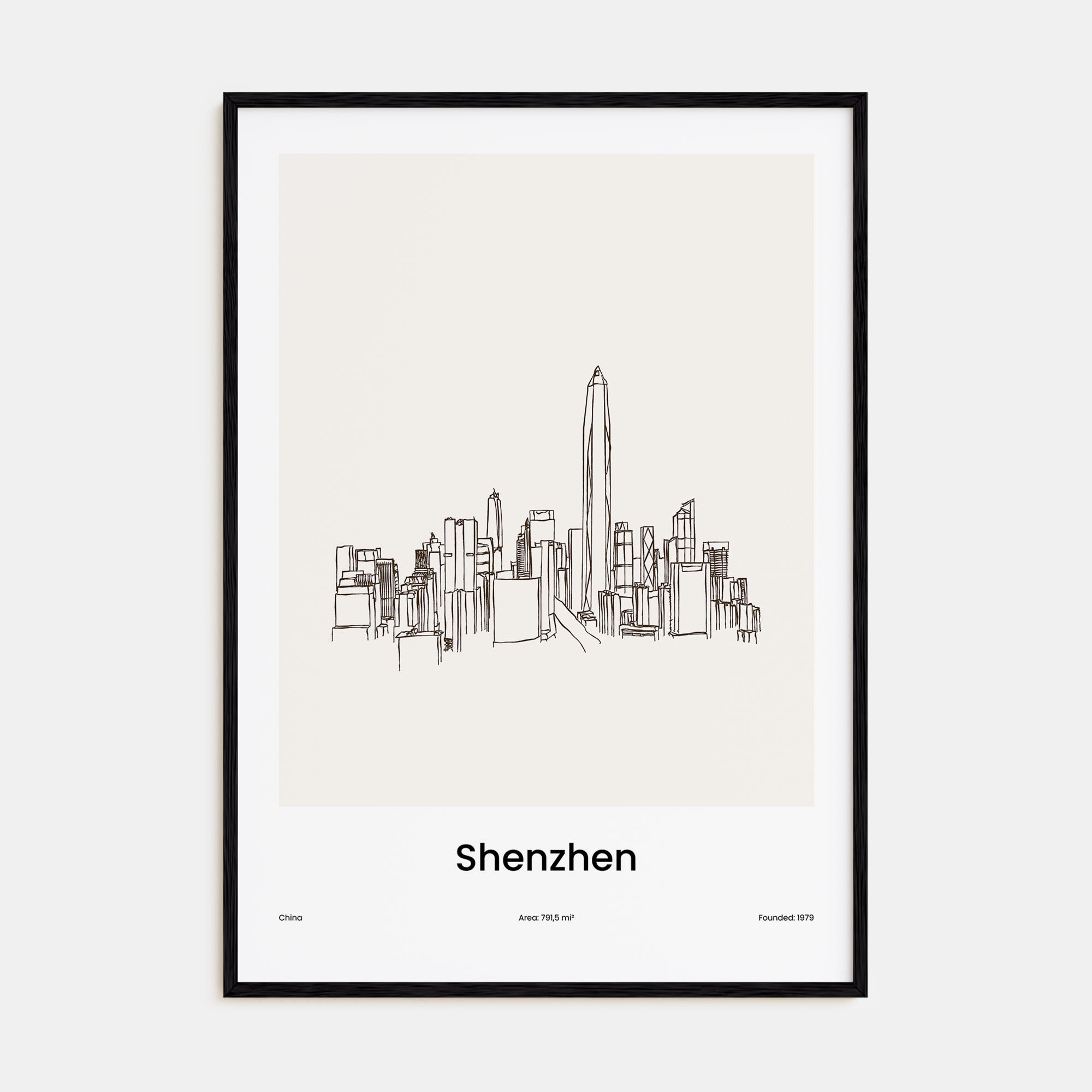Shenzhen Drawn Poster