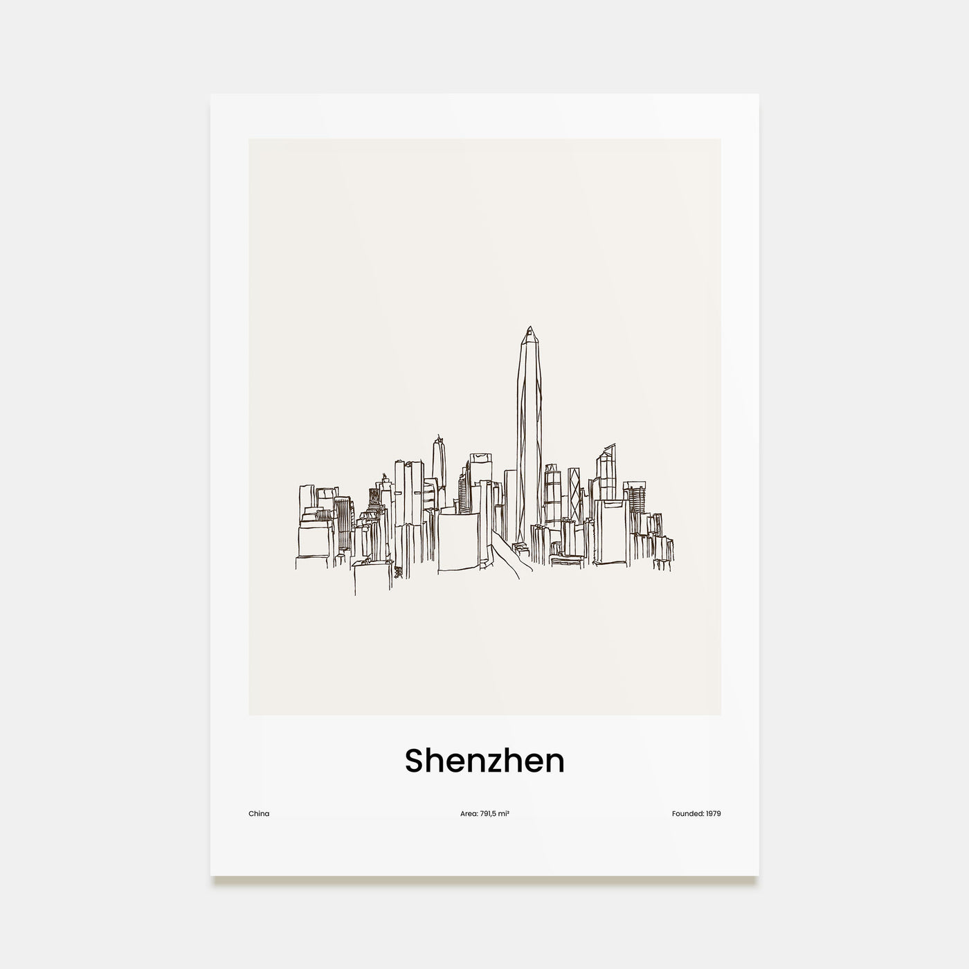 Shenzhen Drawn Poster