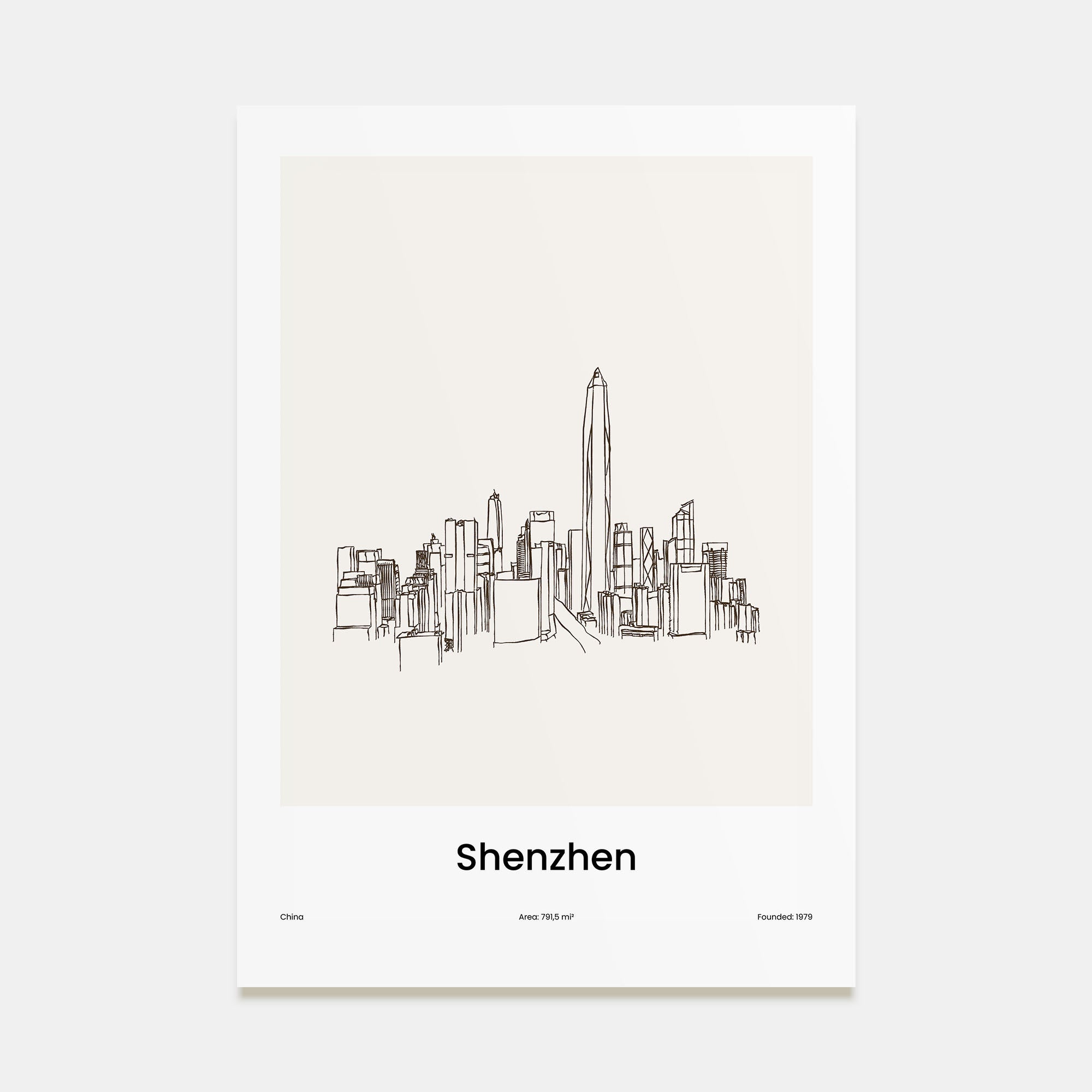 Shenzhen Drawn Poster