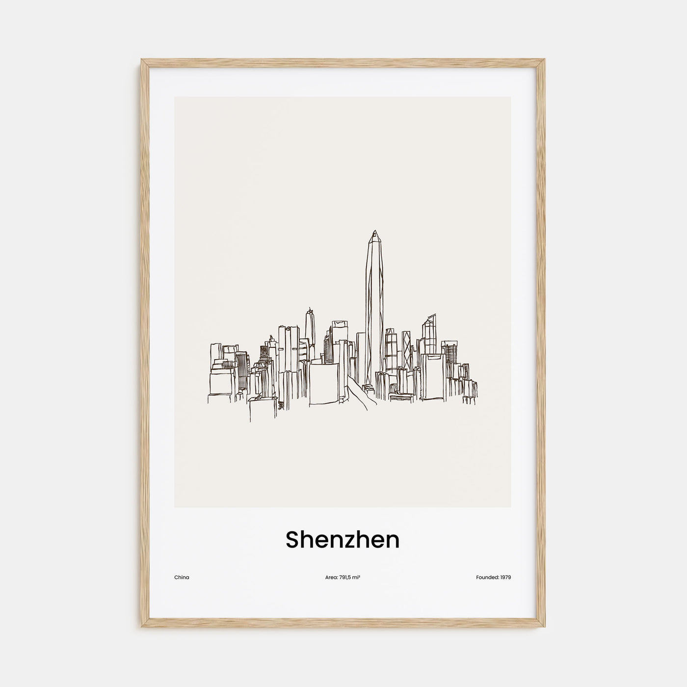 Shenzhen Drawn Poster