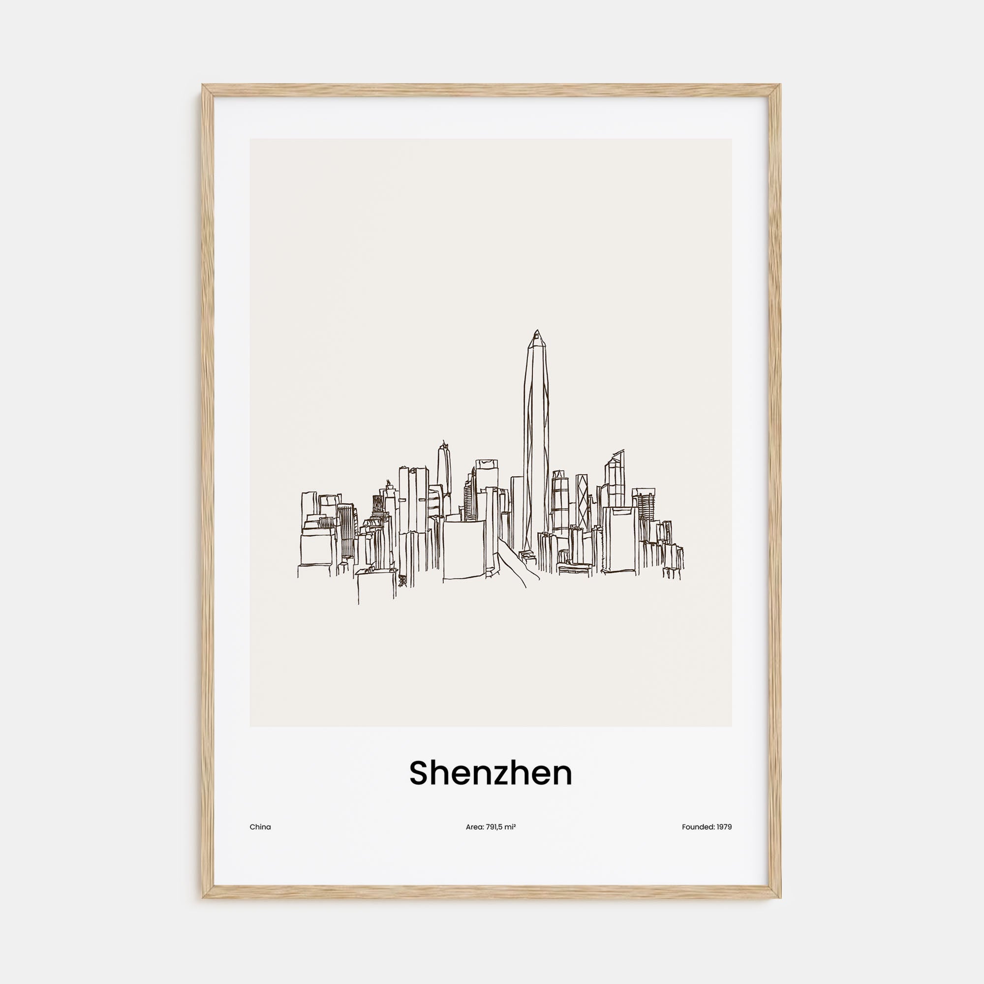 Shenzhen Drawn Poster