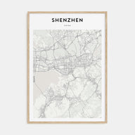 Shenzhen Map Portrait Poster
