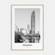 Shenzhen Portrait B&W Poster
