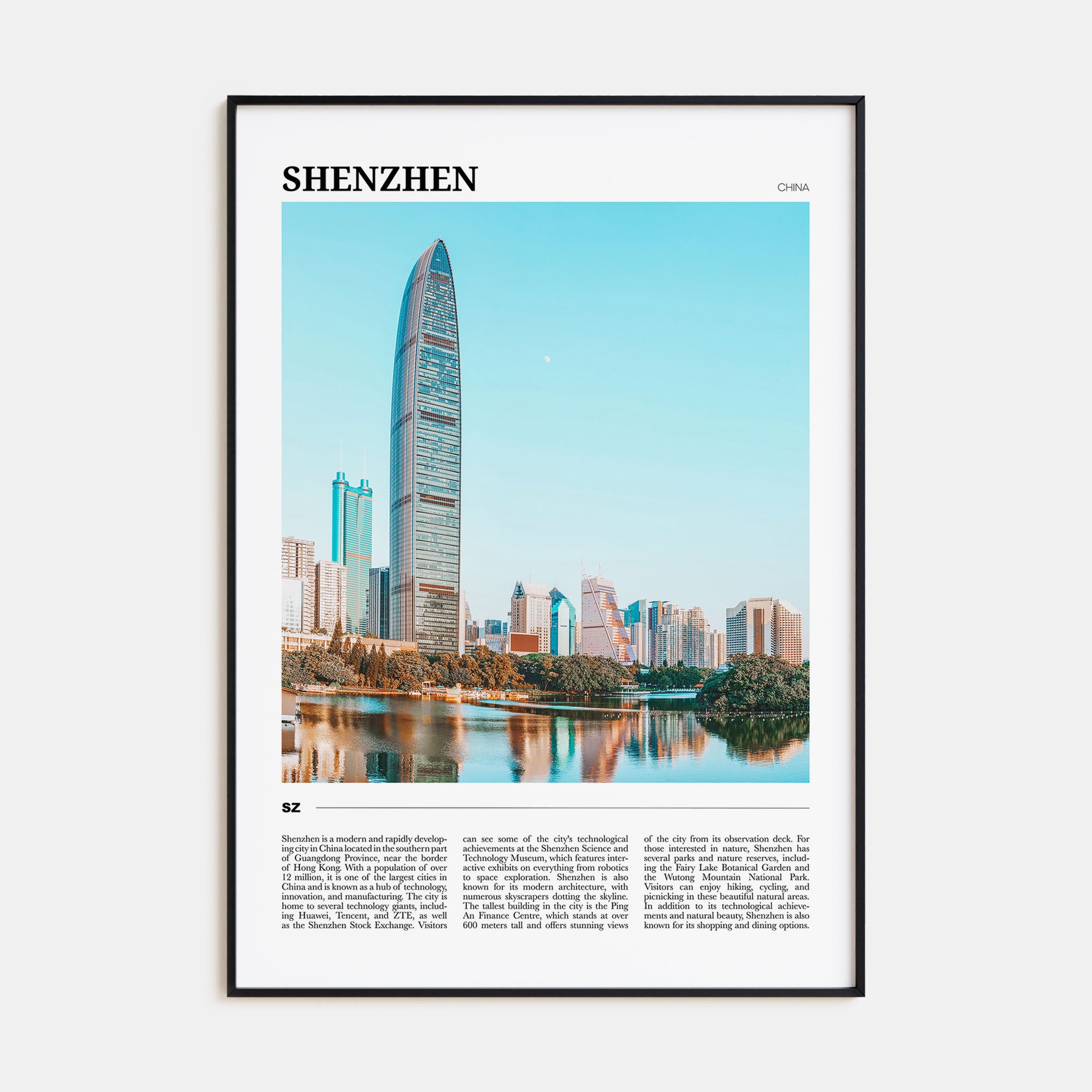 Shenzhen Travel Color Poster