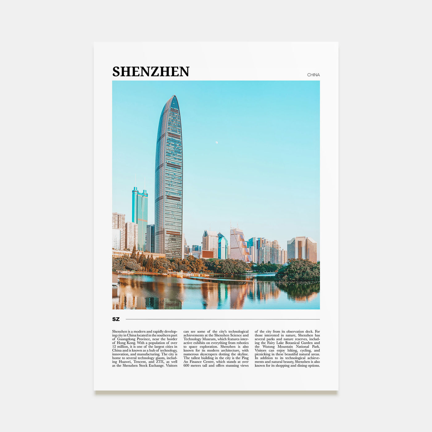 Shenzhen Travel Color Poster