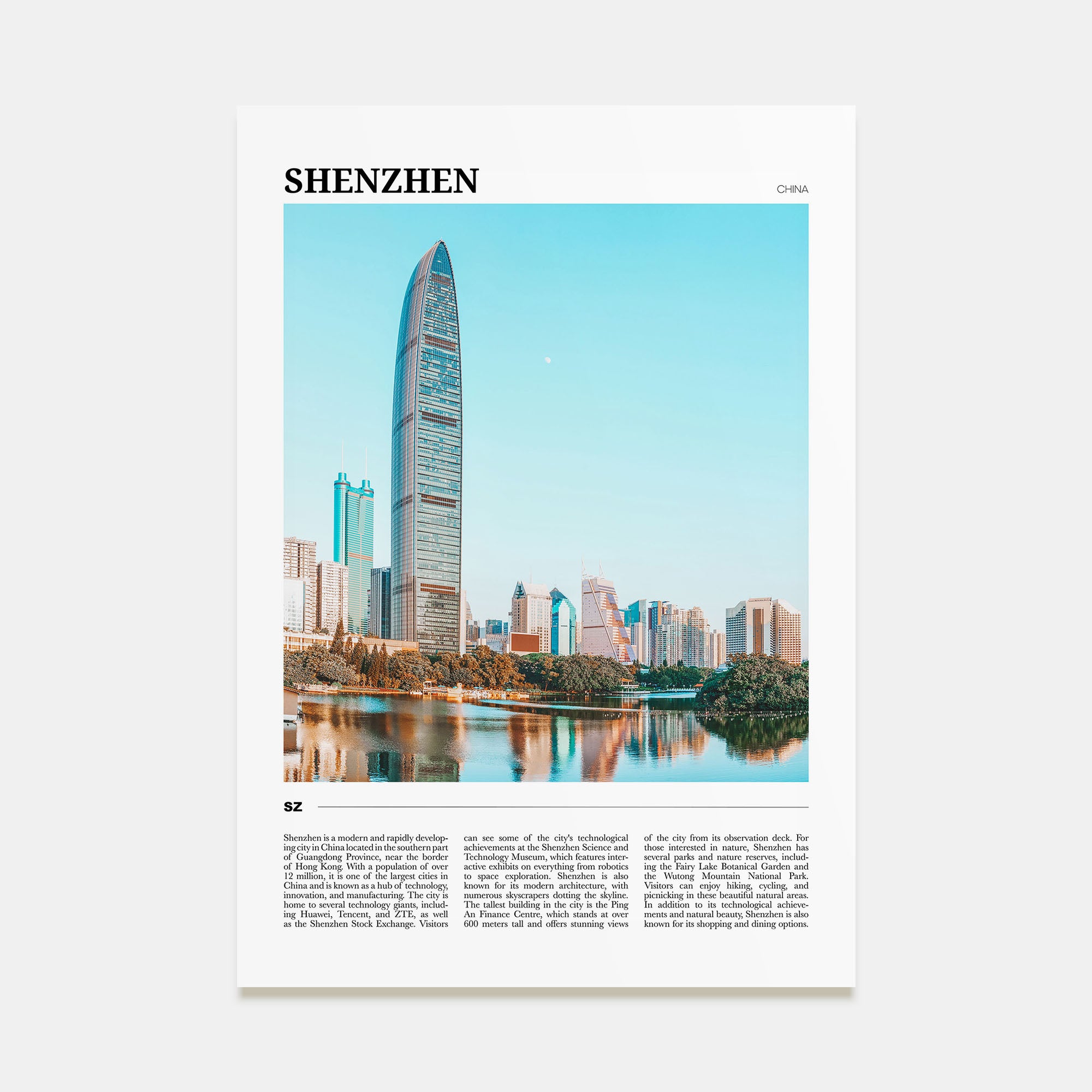 Shenzhen Travel Color Poster