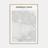 Sherman Oaks Map Portrait Poster
