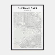 Sherman Oaks Map Portrait Poster