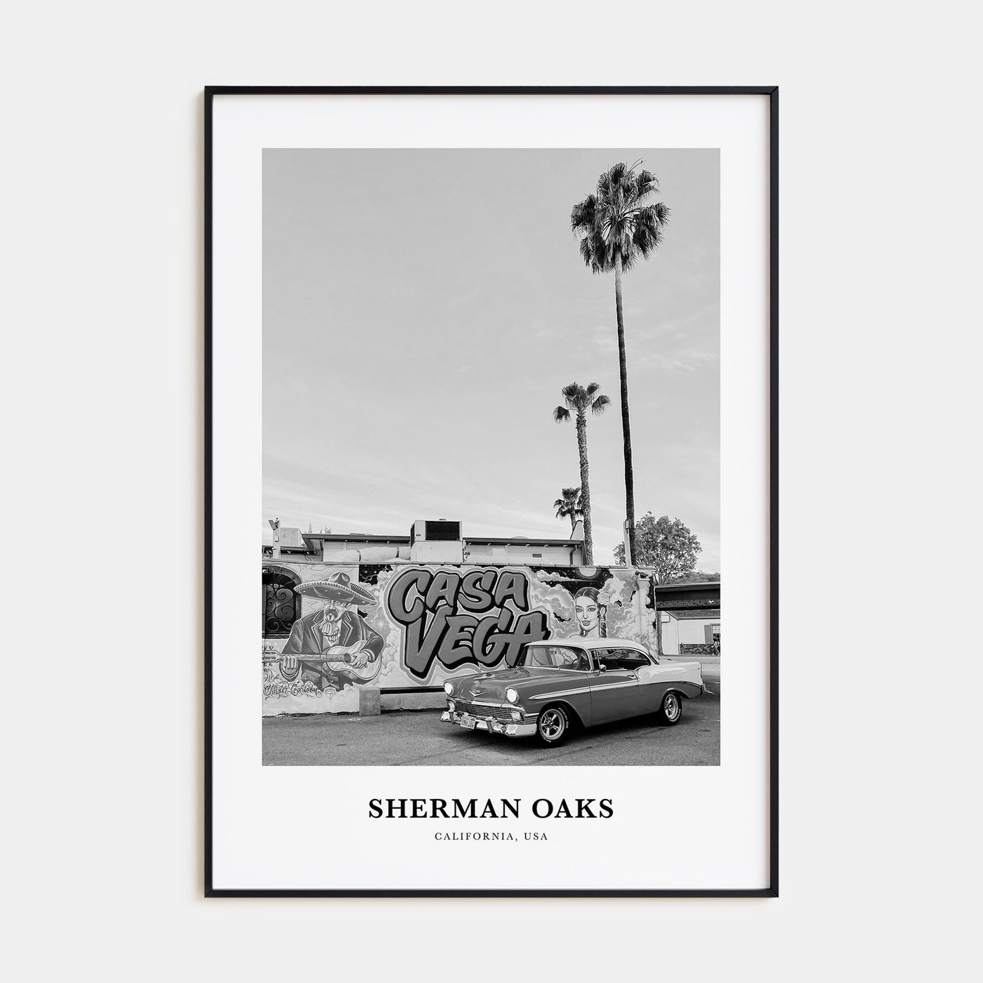 Sherman Oaks Portrait B&W Poster