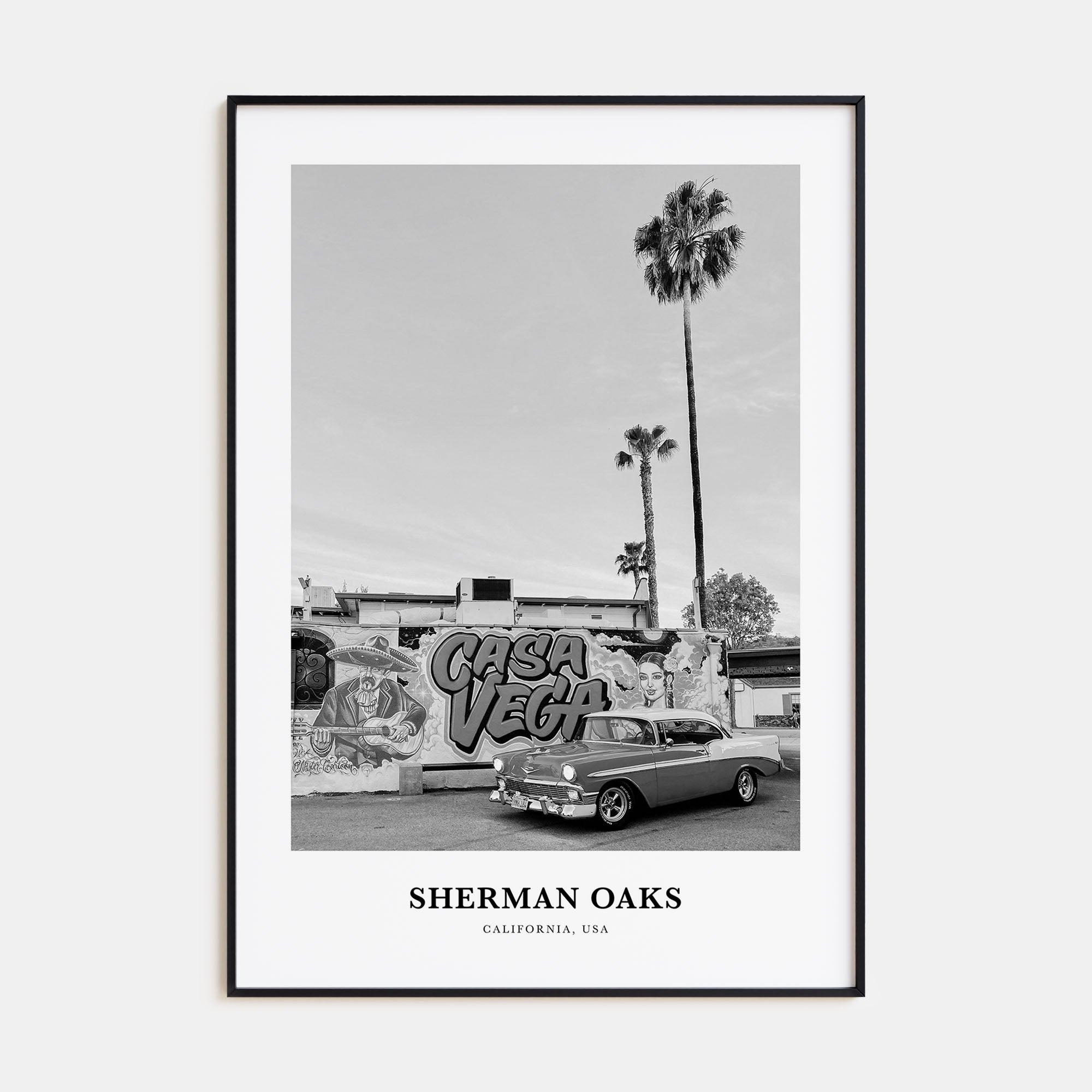 Sherman Oaks Portrait B&W Poster