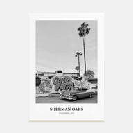 Sherman Oaks Portrait B&W Poster