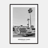 Sherman Oaks Portrait B&W Poster