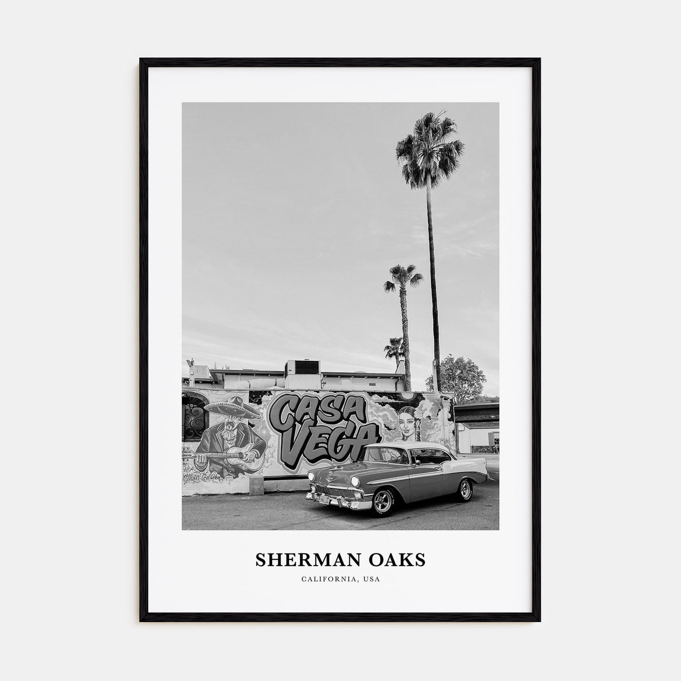 Sherman Oaks Portrait B&W Poster