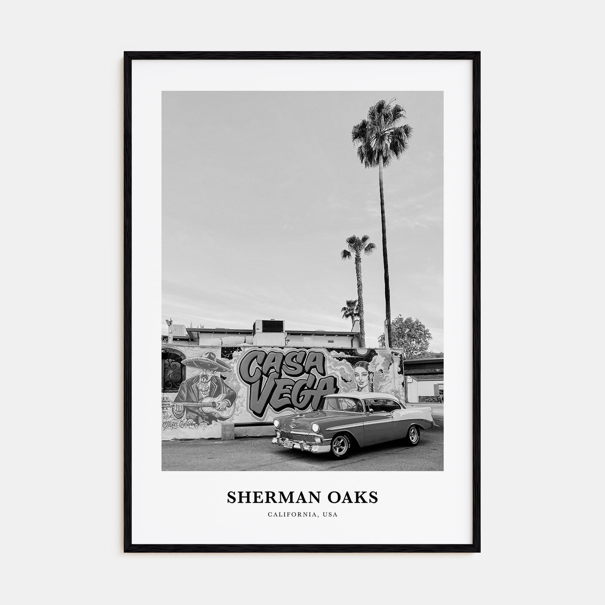 Sherman Oaks Portrait B&W Poster