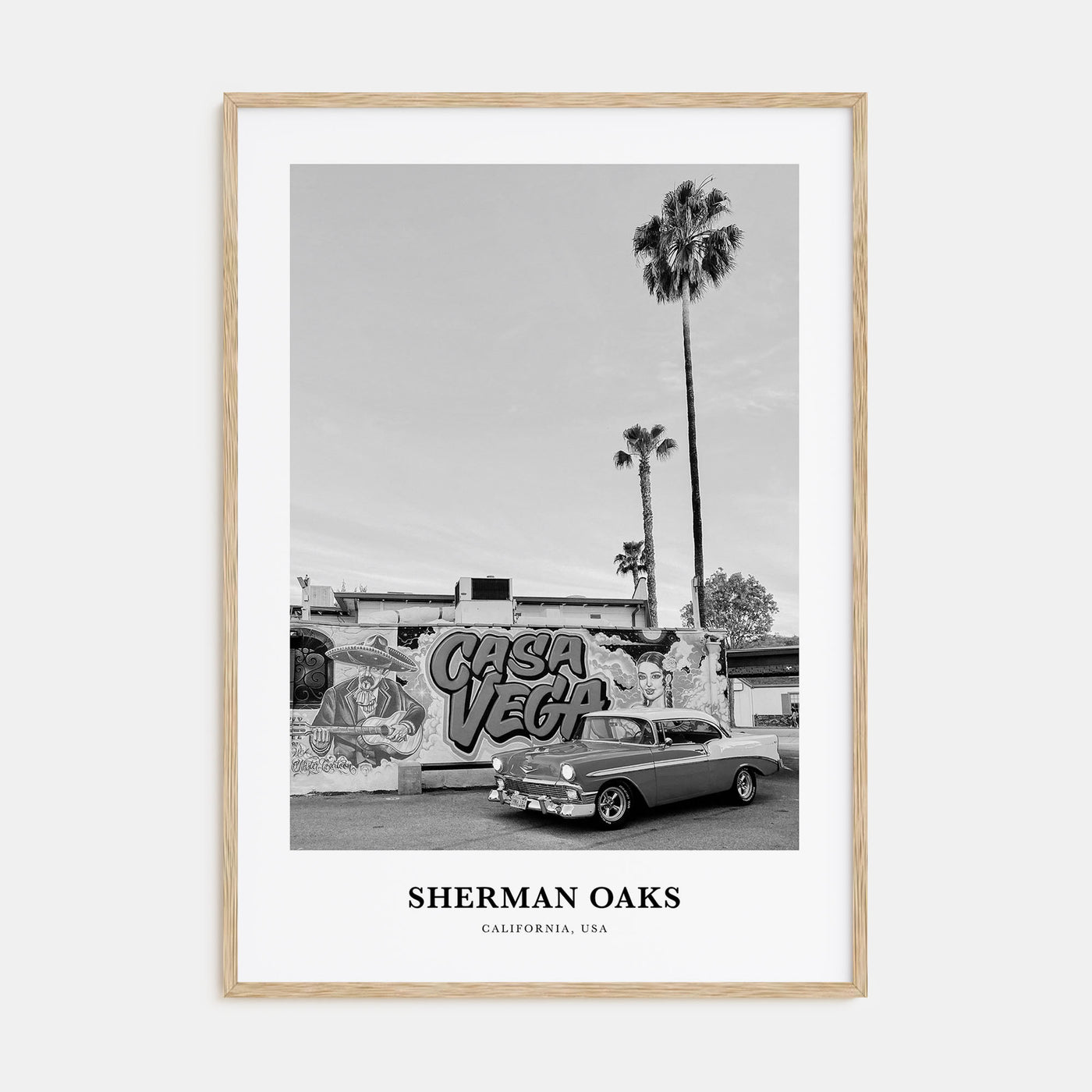 Sherman Oaks Portrait B&W Poster