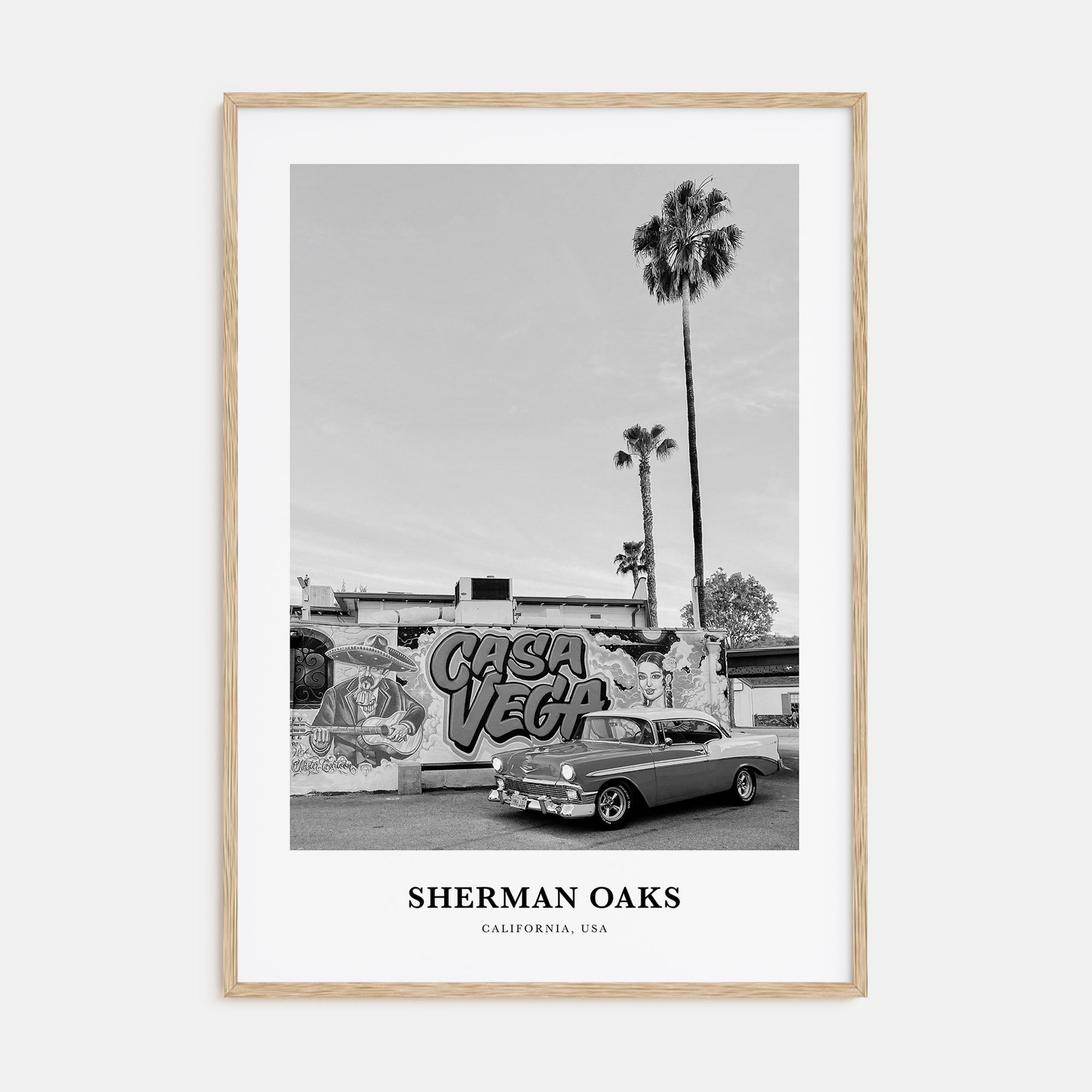 Sherman Oaks Portrait B&W Poster